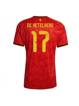 Moški Nogometna dresi replika Belgija Charles De Ketelaere #17 Domači SP 2026 Kratek rokav